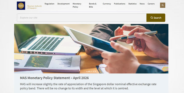 MAS website