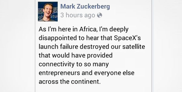 Marks Facebook post